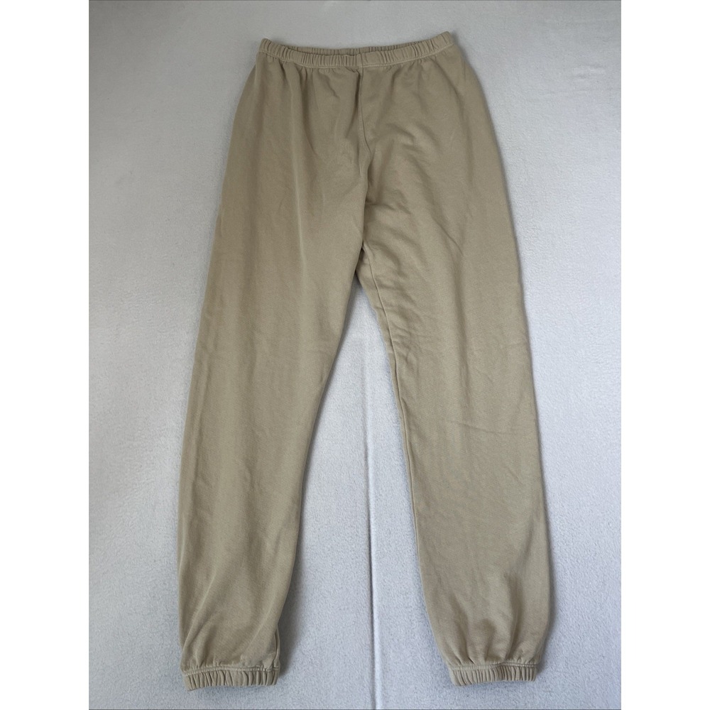PERFECT WHITE TEE Ivory/Sugar JOHNNY EASY SWEATPANTS JOGGERS French Terry Sz XS